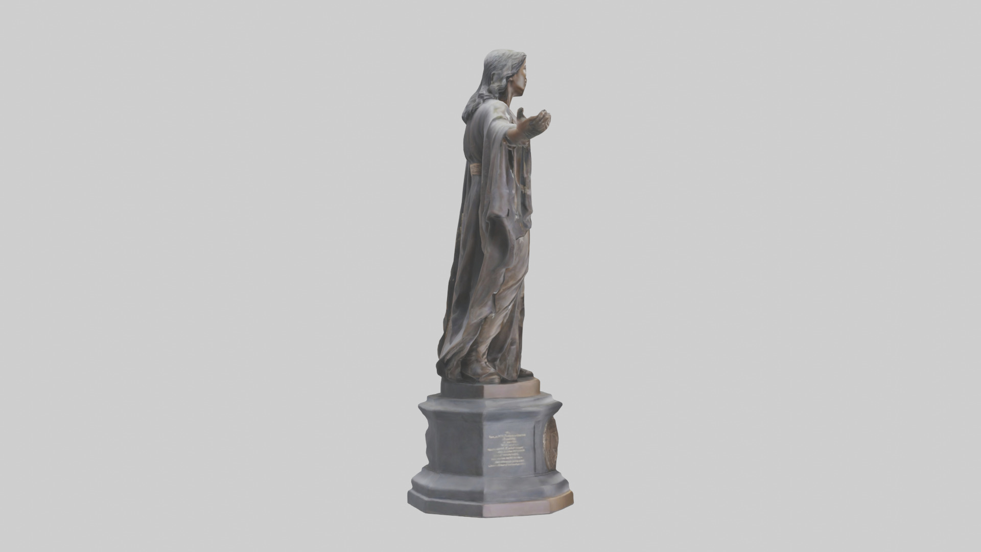 The Path of Freedom statue model Low-poly 3D model_13