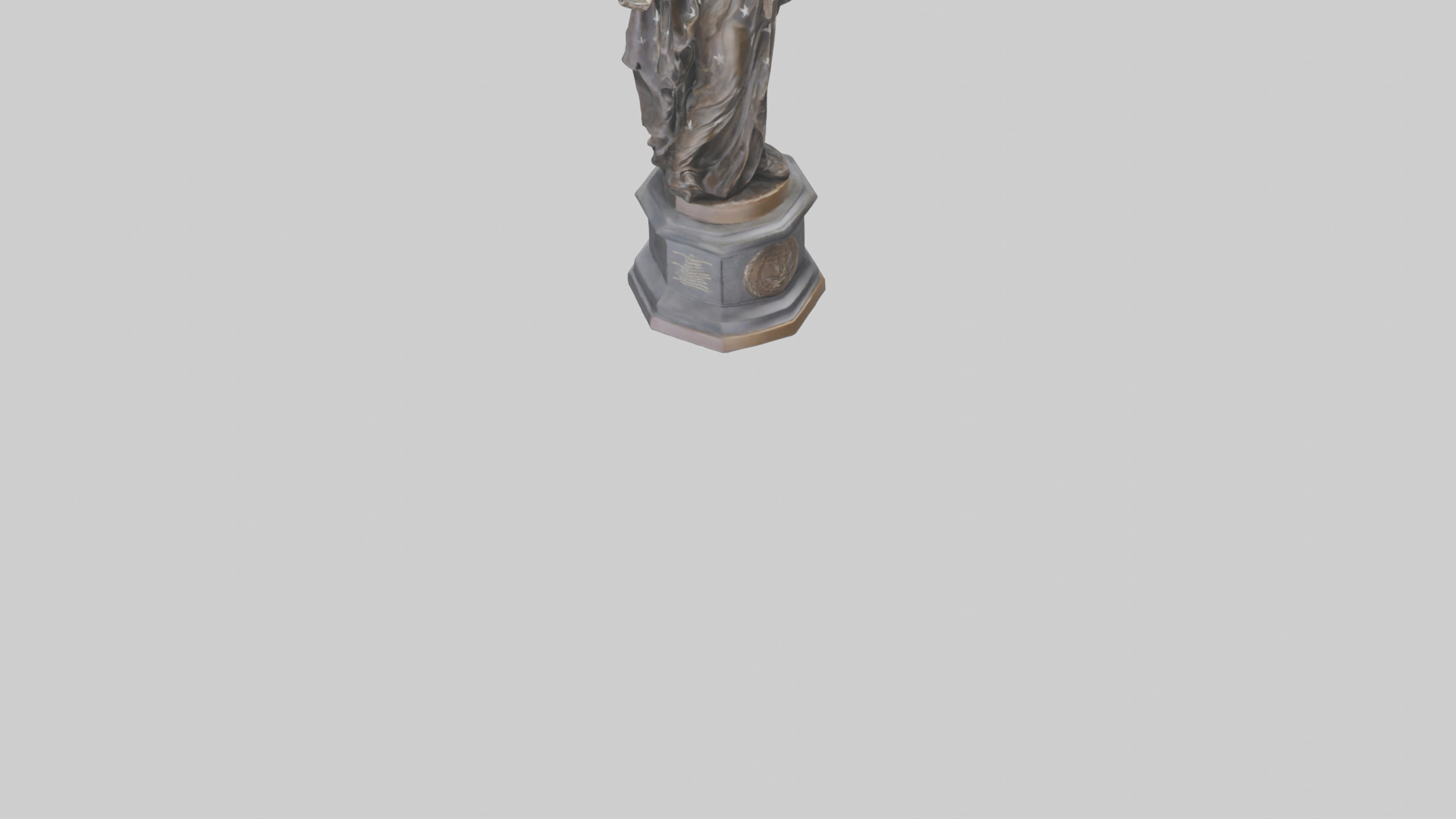The Path of Freedom statue model Low-poly 3D model_8