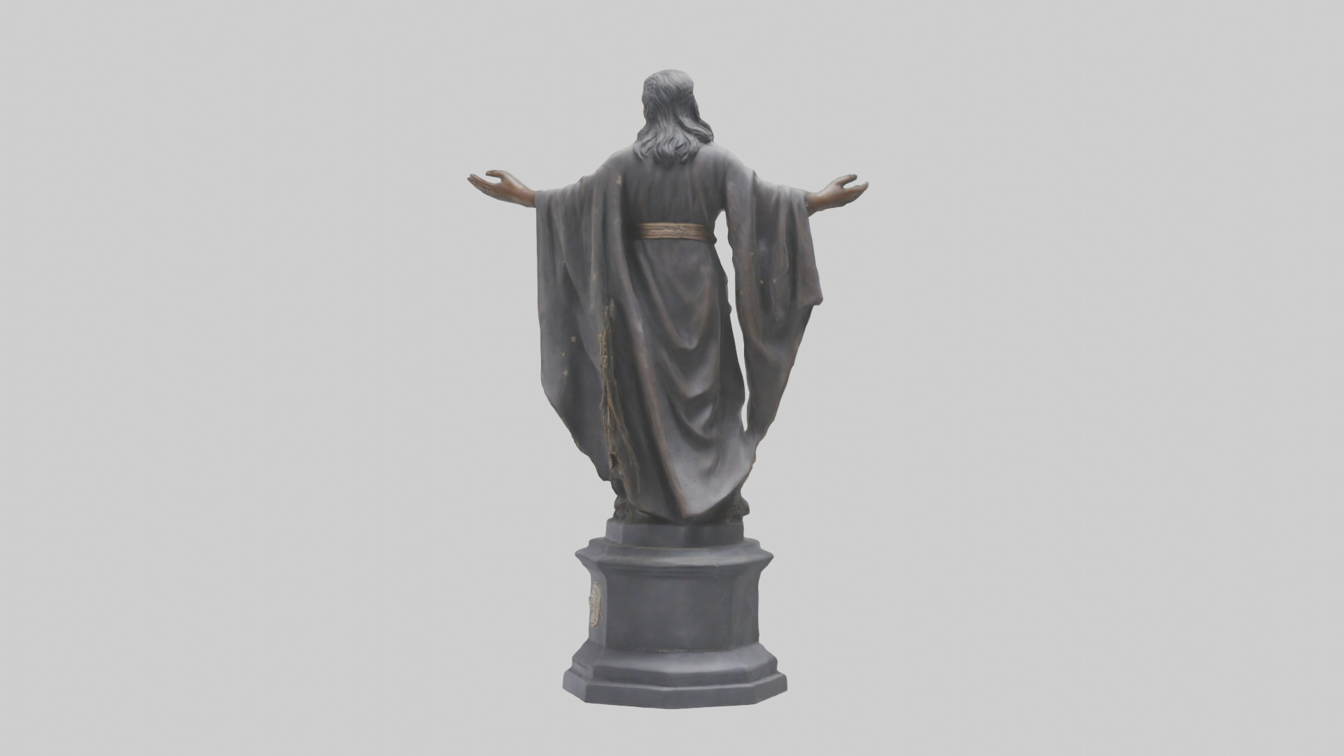 The Path of Freedom statue model Low-poly 3D model_2