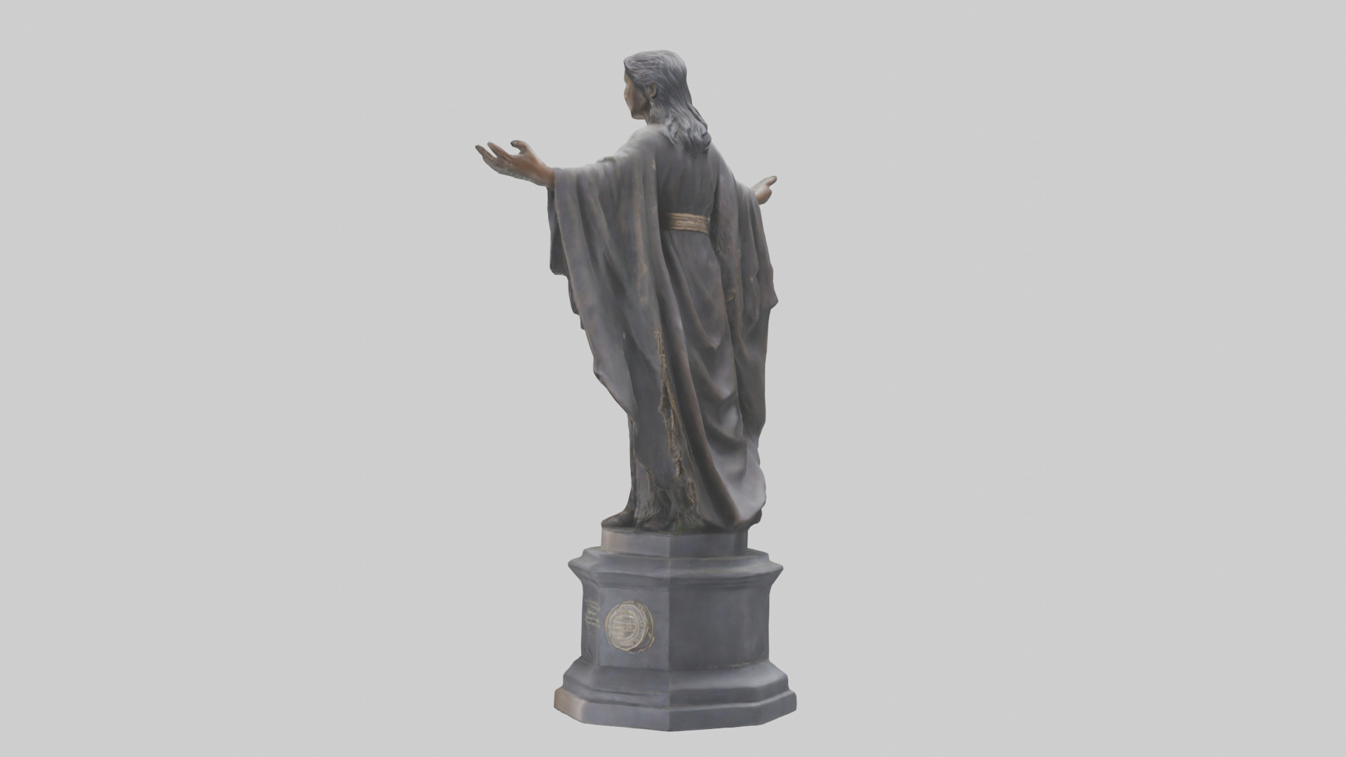 The Path of Freedom statue model Low-poly 3D model_3