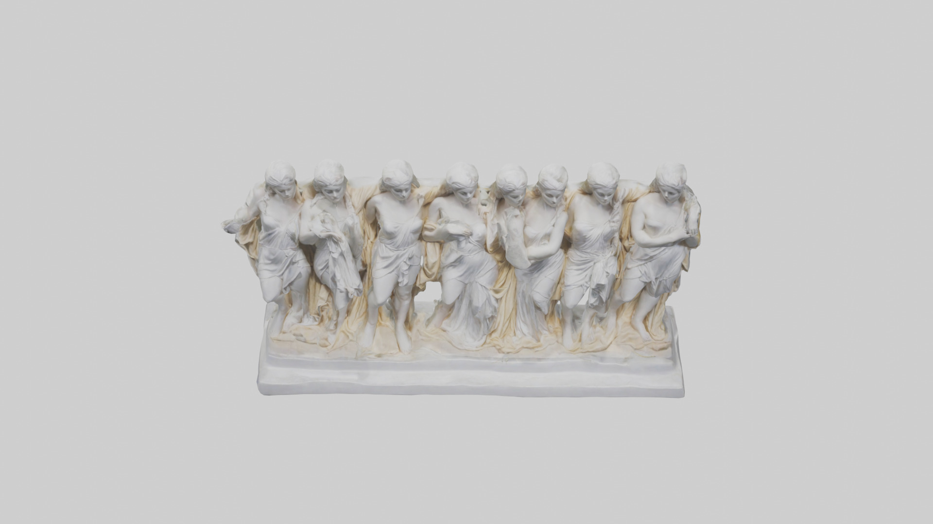 The Muses statue model Low-poly 3D model_16