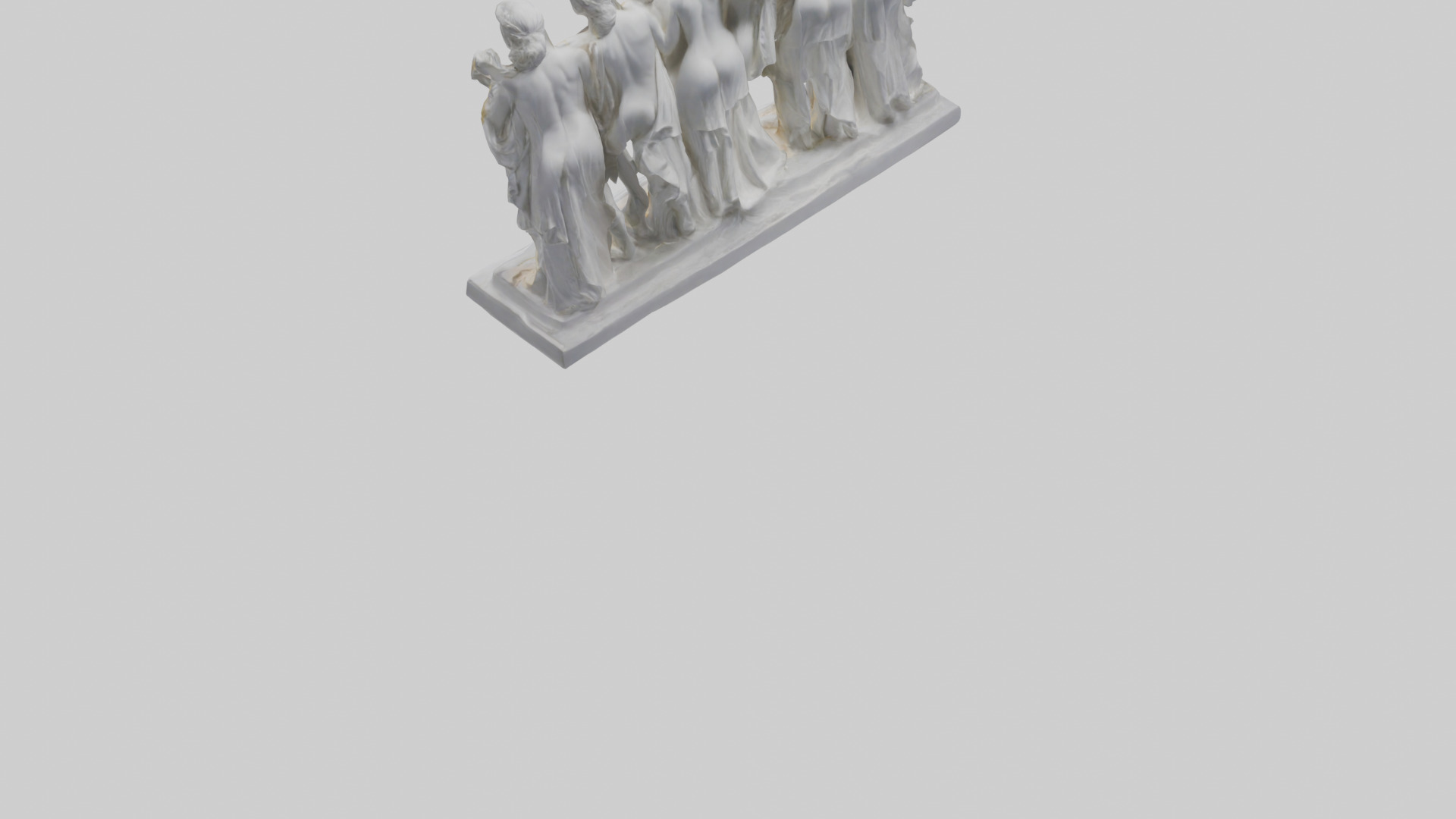 The Muses statue model Low-poly 3D model_4
