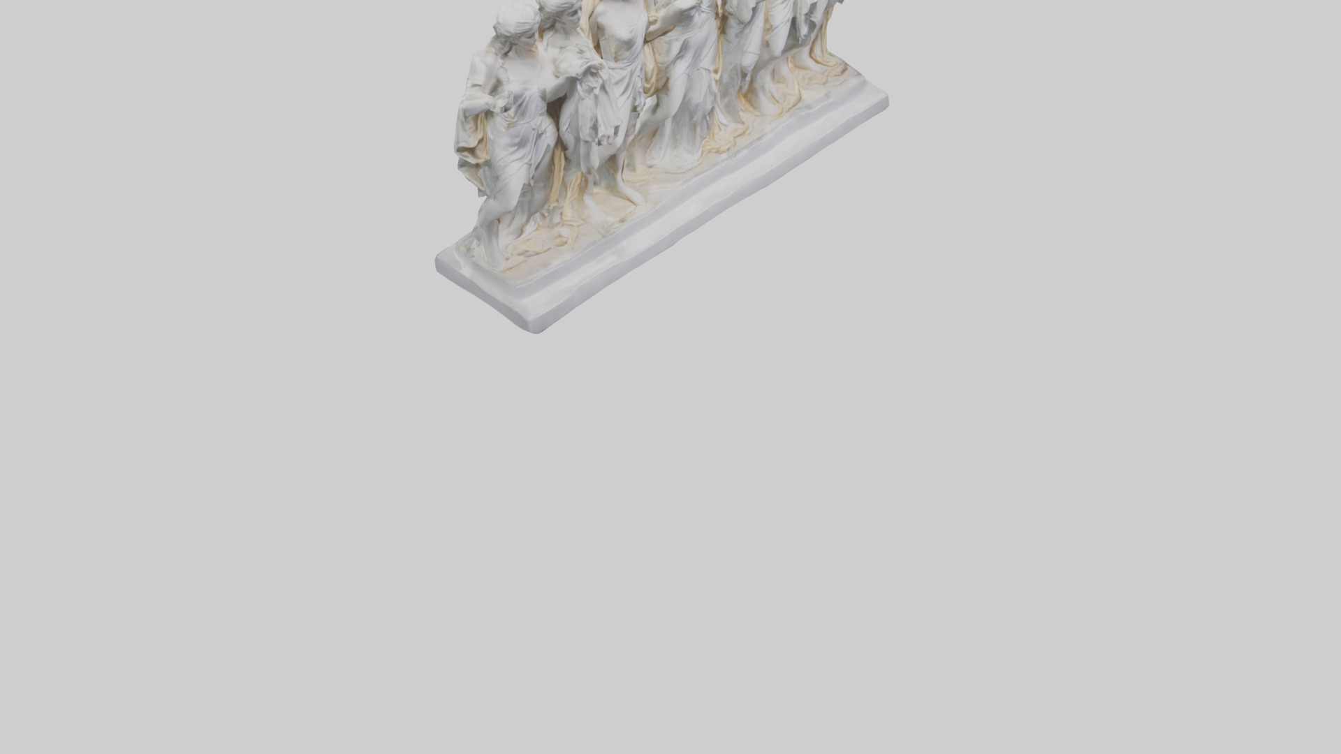 The Muses statue model Low-poly 3D model_7