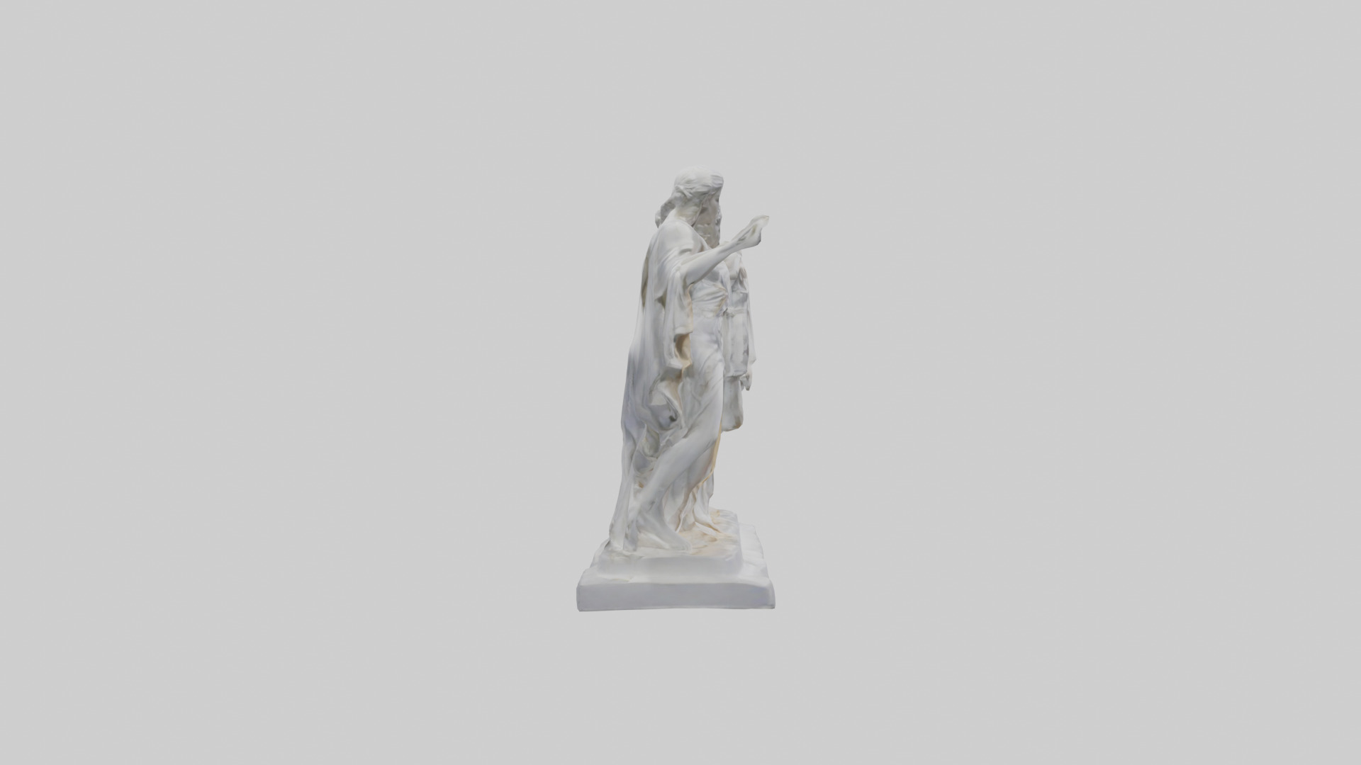 The Muses statue model Low-poly 3D model_13