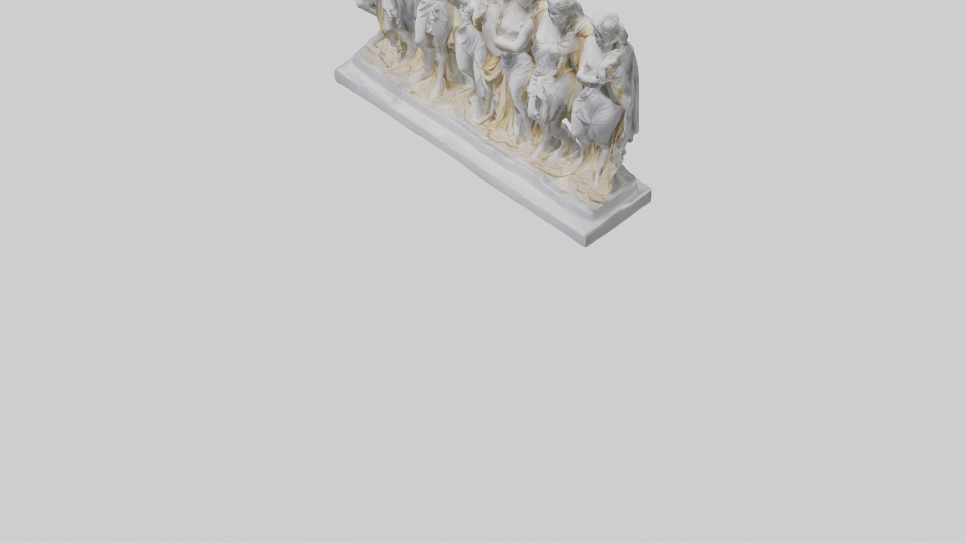 The Muses statue model Low-poly 3D model_6