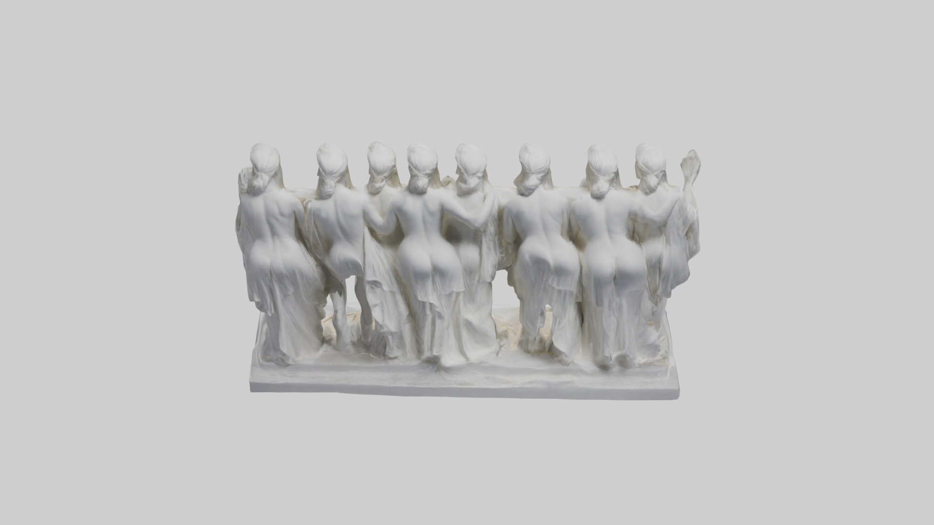 The Muses statue model Low-poly 3D model_15