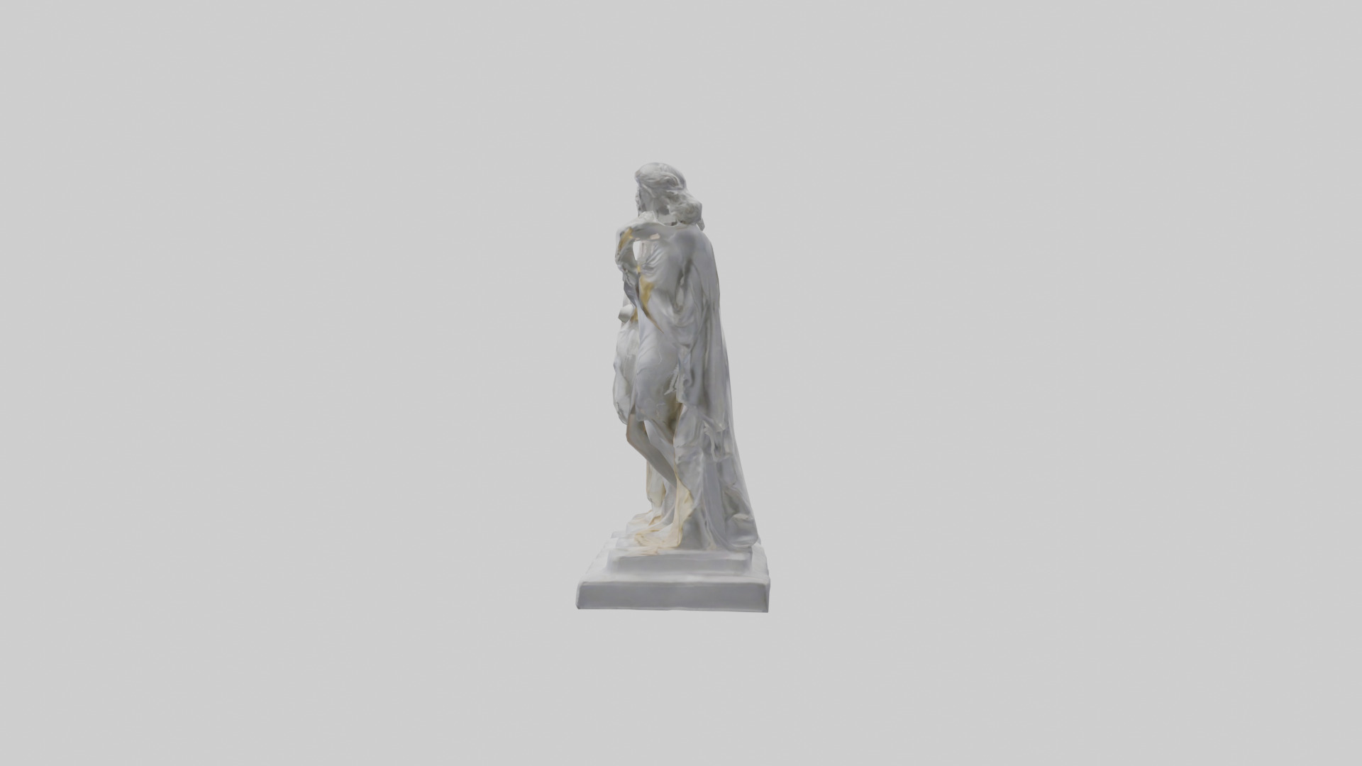 The Muses statue model Low-poly 3D model_12