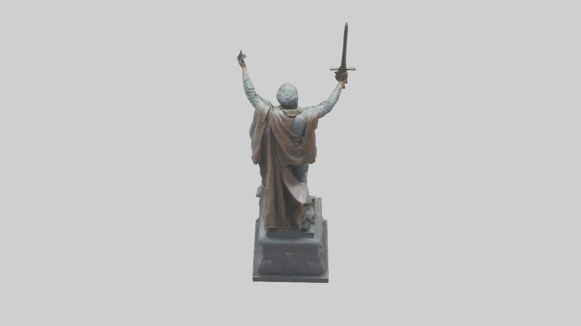 The Liberator statue model Low-poly 3D model_15