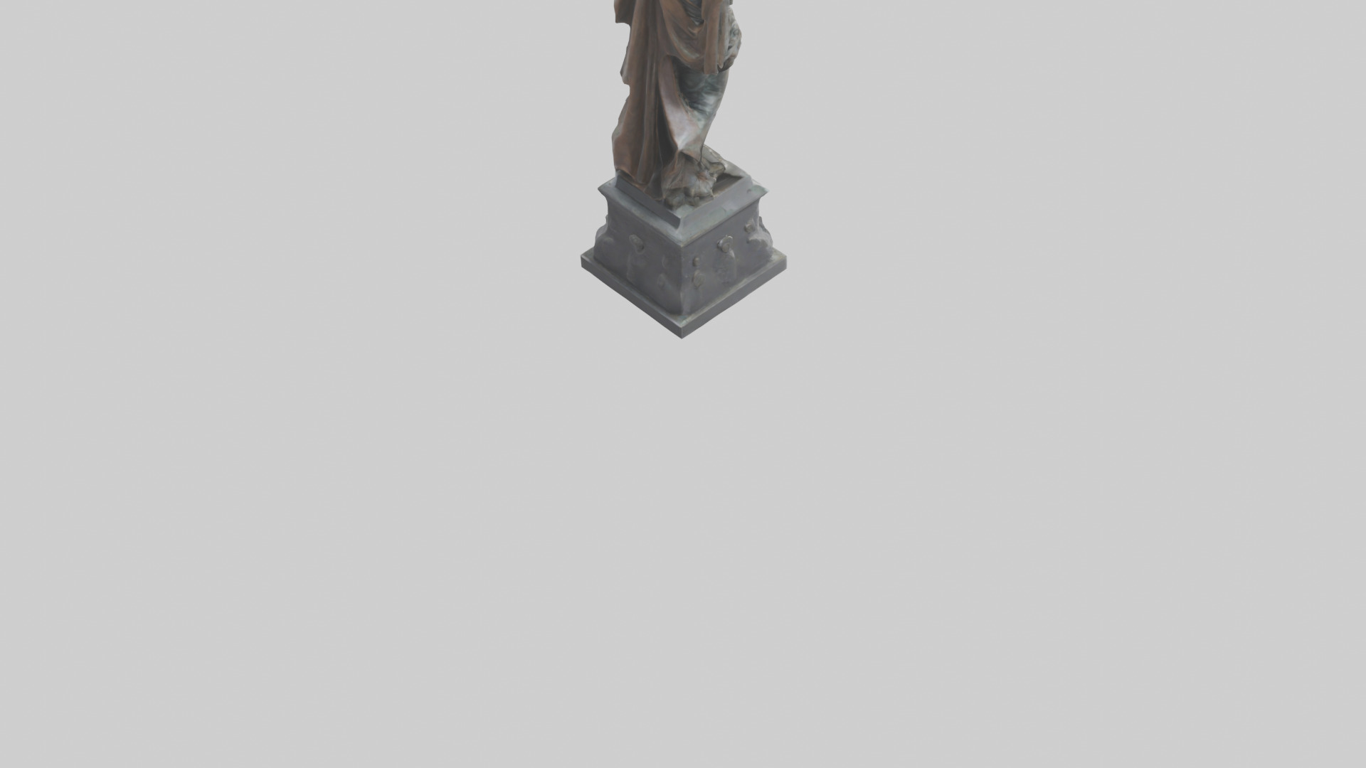 The Liberator statue model Low-poly 3D model_6