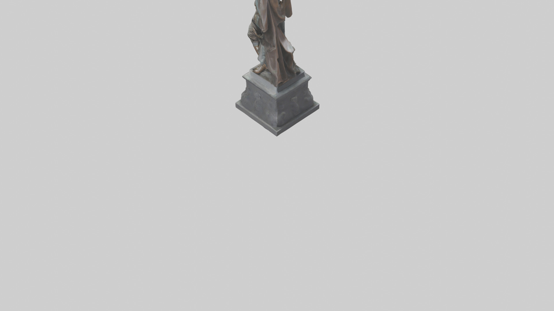 The Liberator statue model Low-poly 3D model_5