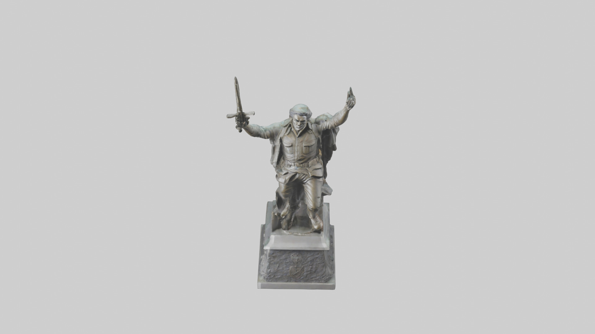 The Liberator statue model Low-poly 3D model_16