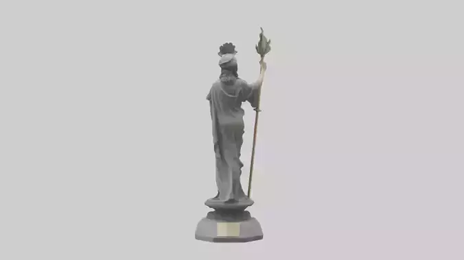 The Liberation Journey statue model Low-poly 3D model