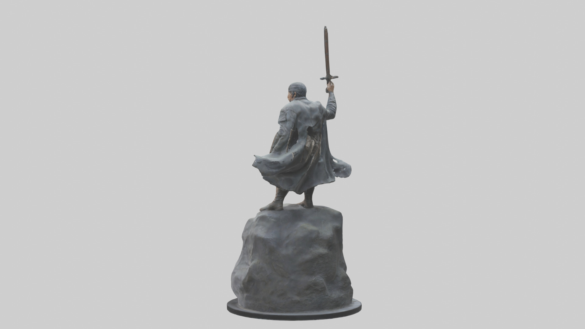 The Last Stand statue model Low-poly 3D model_1