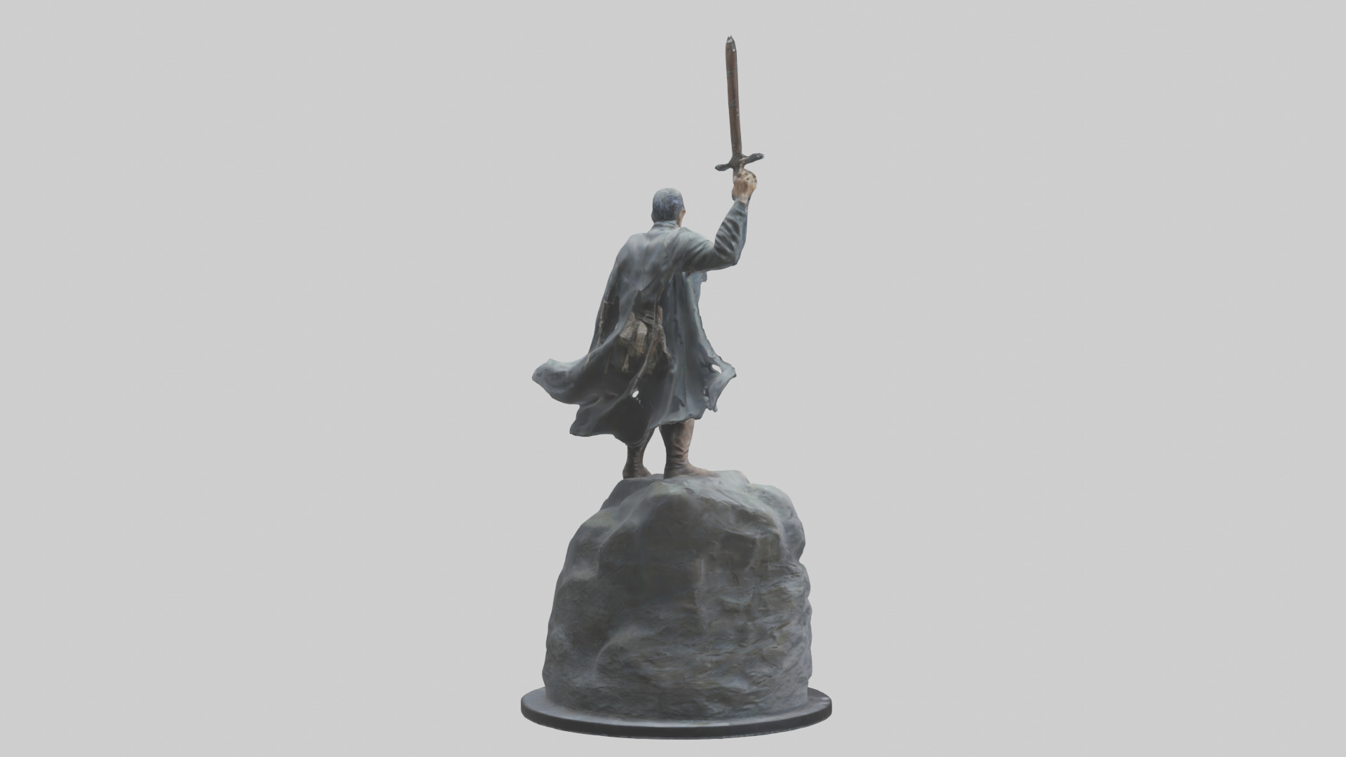 The Last Stand statue model Low-poly 3D model_2