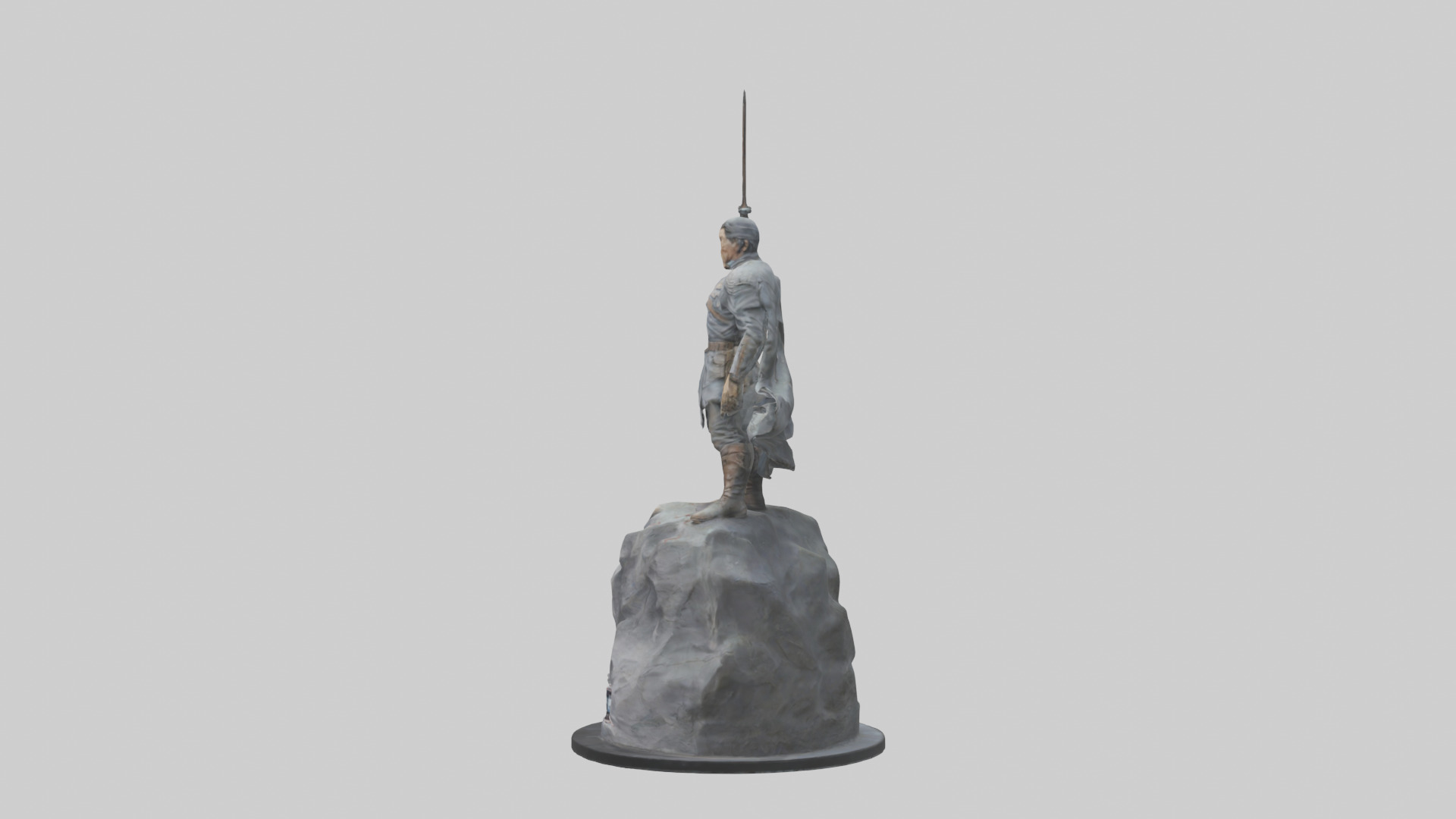 The Last Stand statue model Low-poly 3D model_12