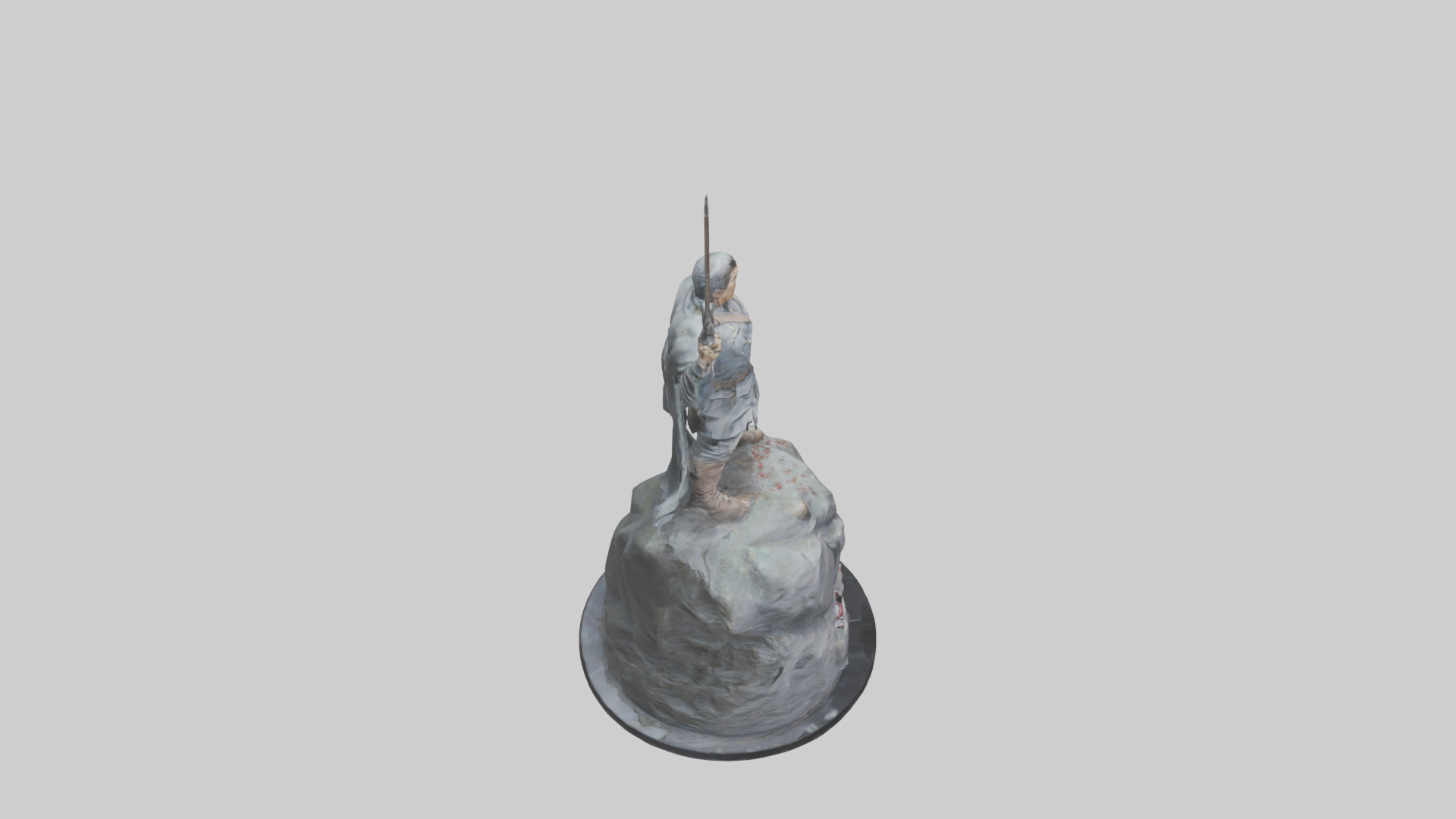 The Last Stand statue model Low-poly 3D model_18