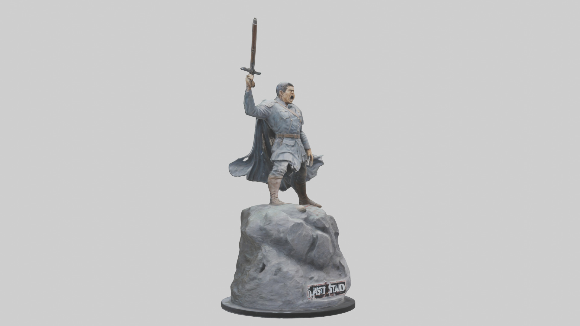 The Last Stand statue model Low-poly 3D model_7