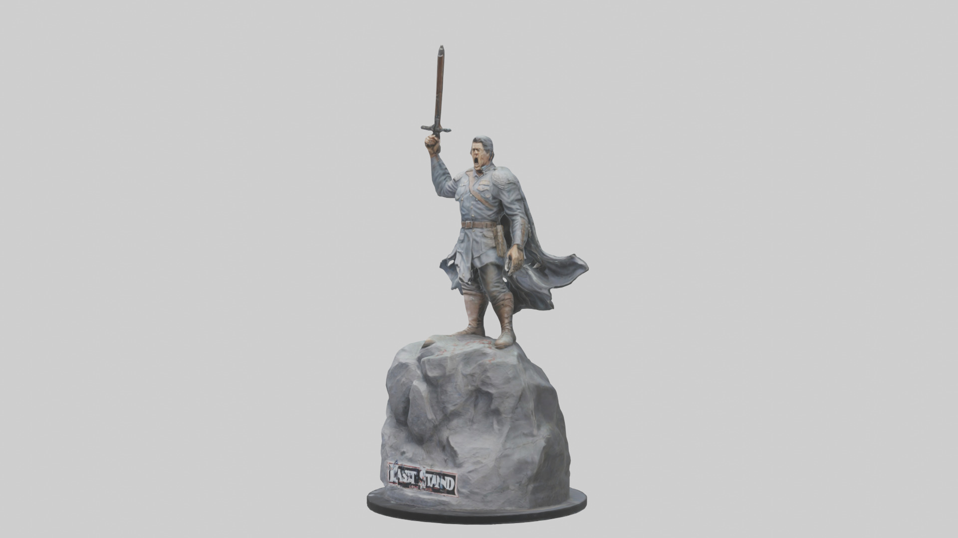 The Last Stand statue model Low-poly 3D model_10