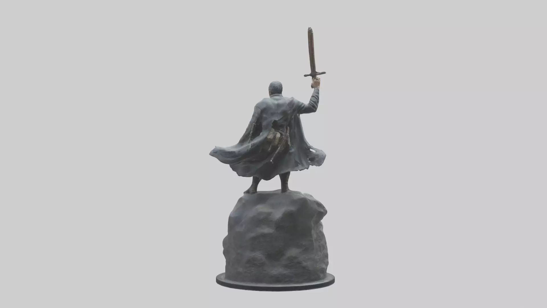 The Last Stand statue model Low-poly 3D model_0