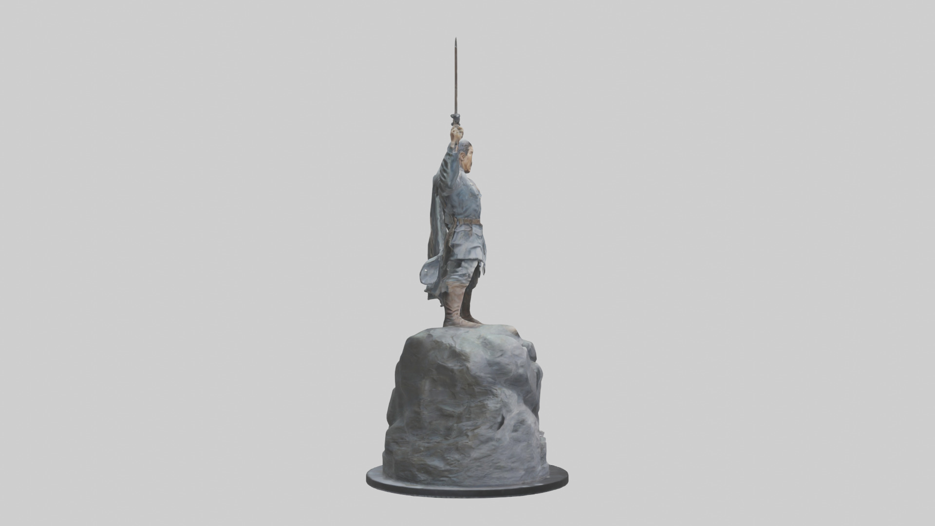 The Last Stand statue model Low-poly 3D model_13