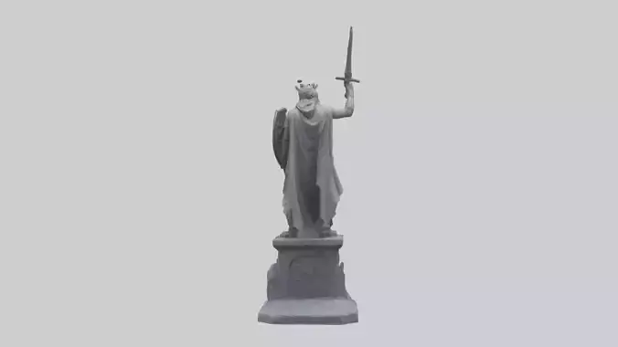 The Last Stand of the Hero Statue model