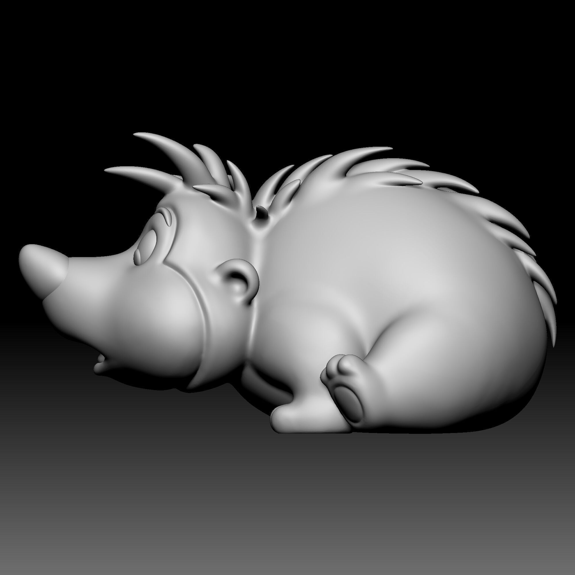 Hedgehog - Alice in Wonderland - 010 3D print model_3