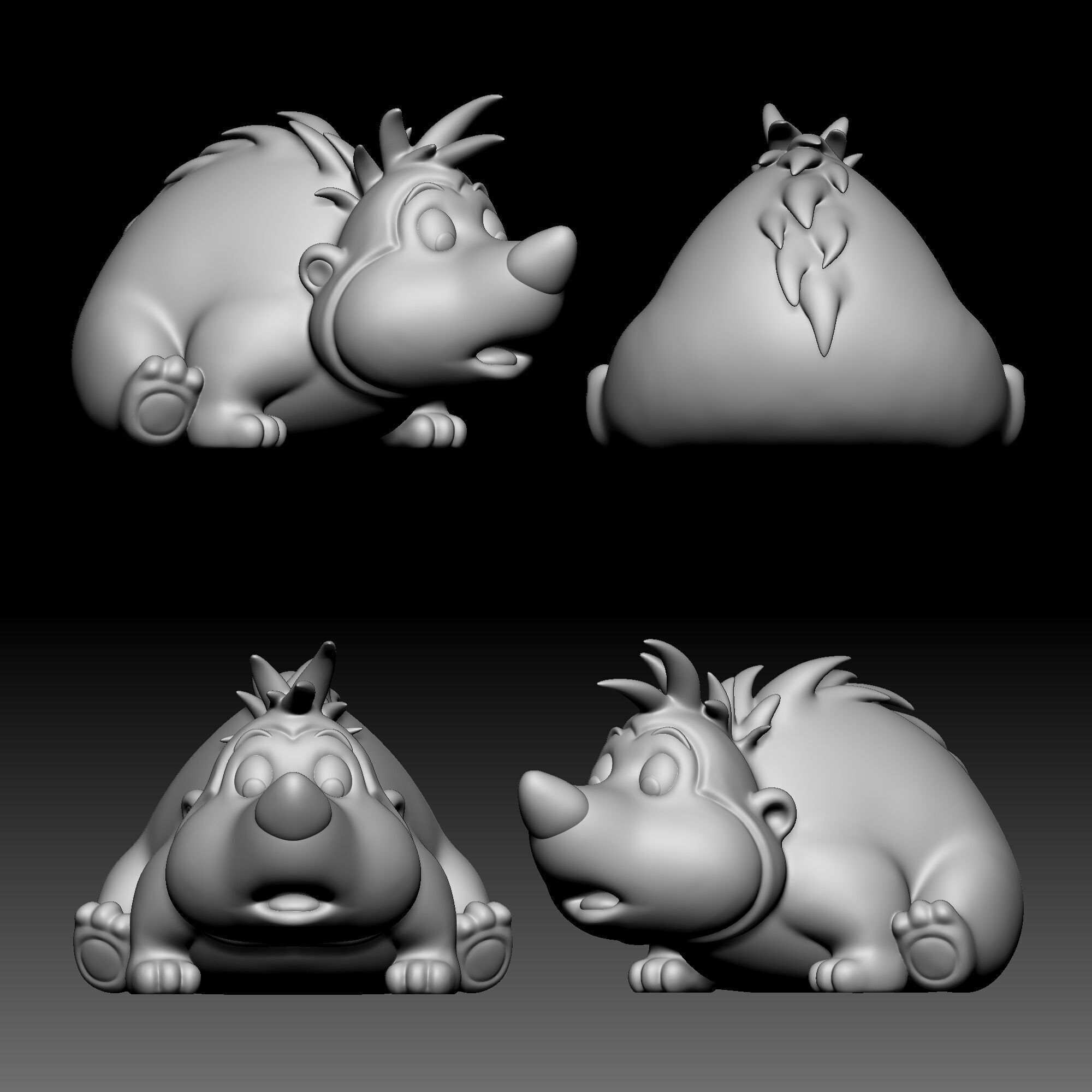 Hedgehog - Alice in Wonderland - 010 3D print model_9
