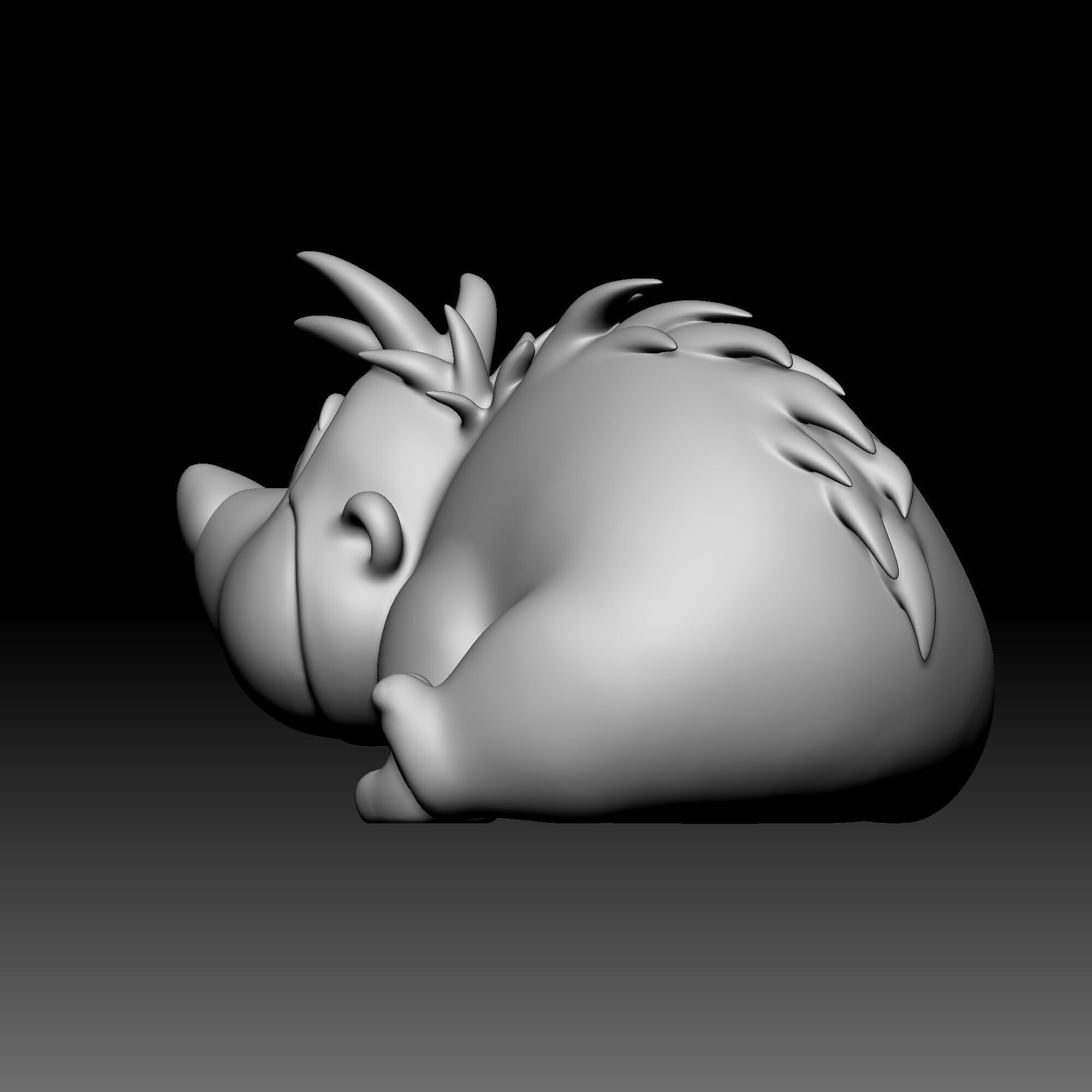 Hedgehog - Alice in Wonderland - 010 3D print model_4