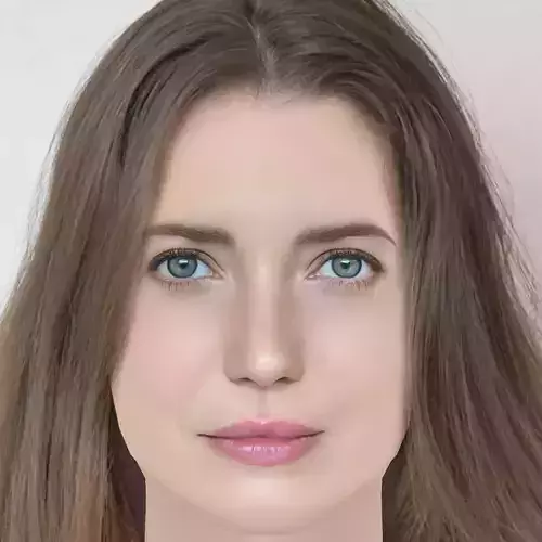 Nathalia Dill Head - No Hair - Low poly head for game