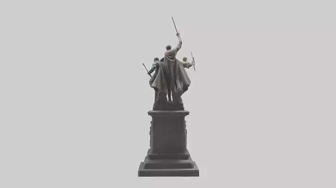 The Heroes of Justice statue model