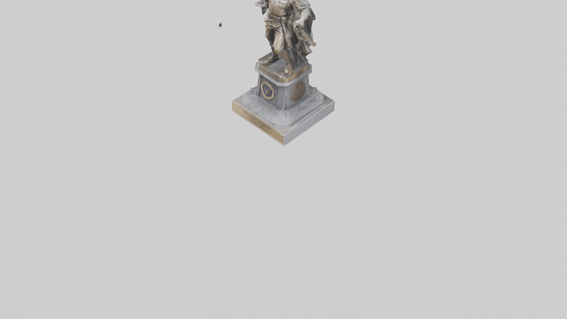 The Heroes of Freedom statue model Low-poly 3D model_5