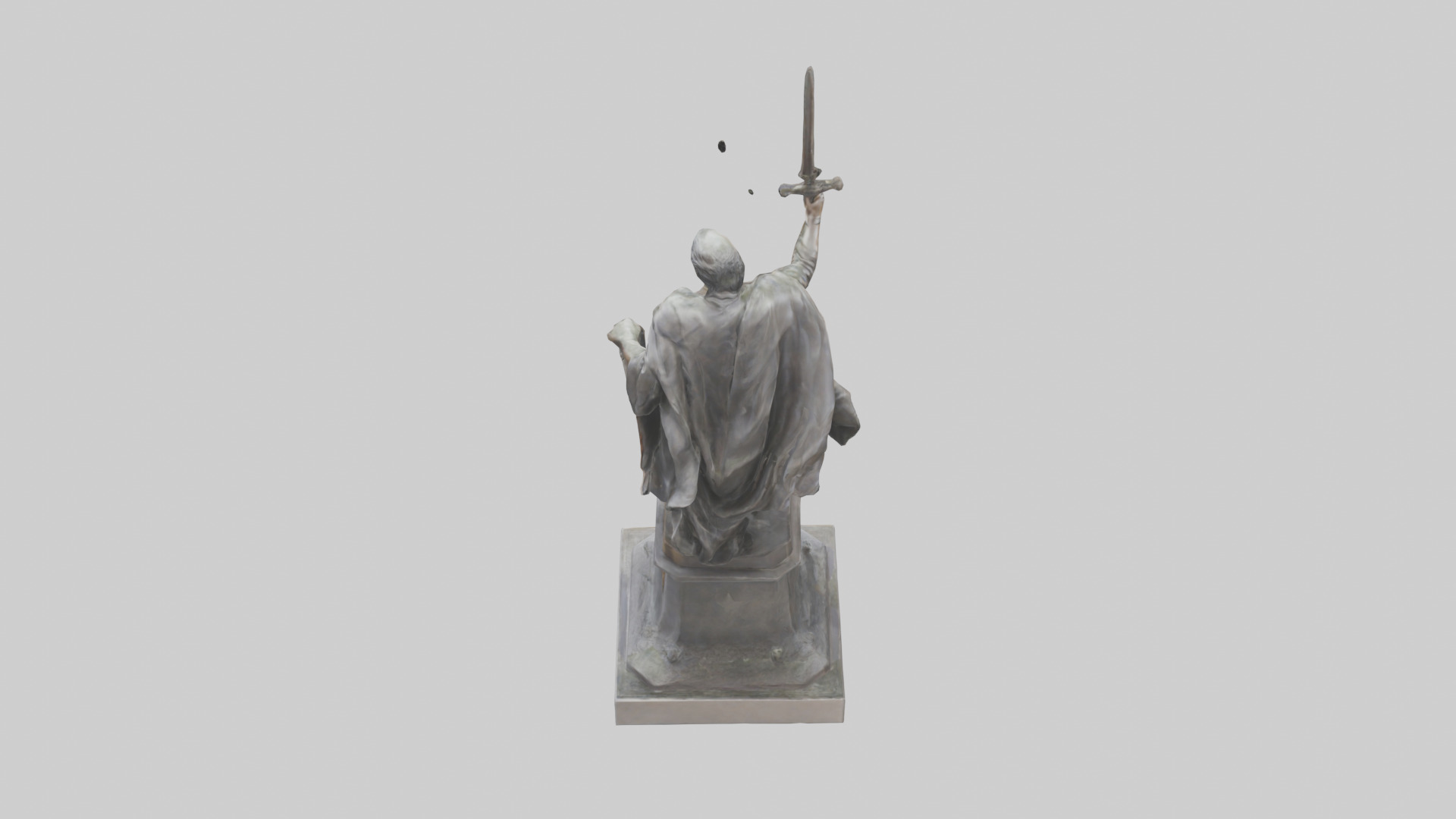 The Heroes of Freedom statue model Low-poly 3D model_15