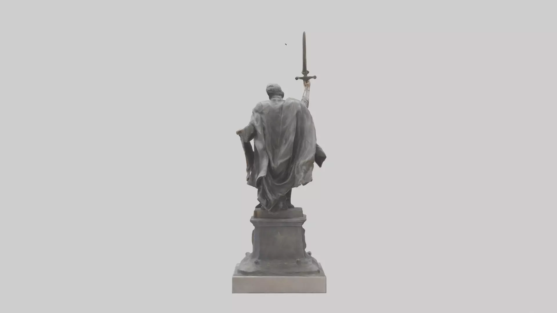 The Heroes of Freedom statue model Low-poly 3D model_0