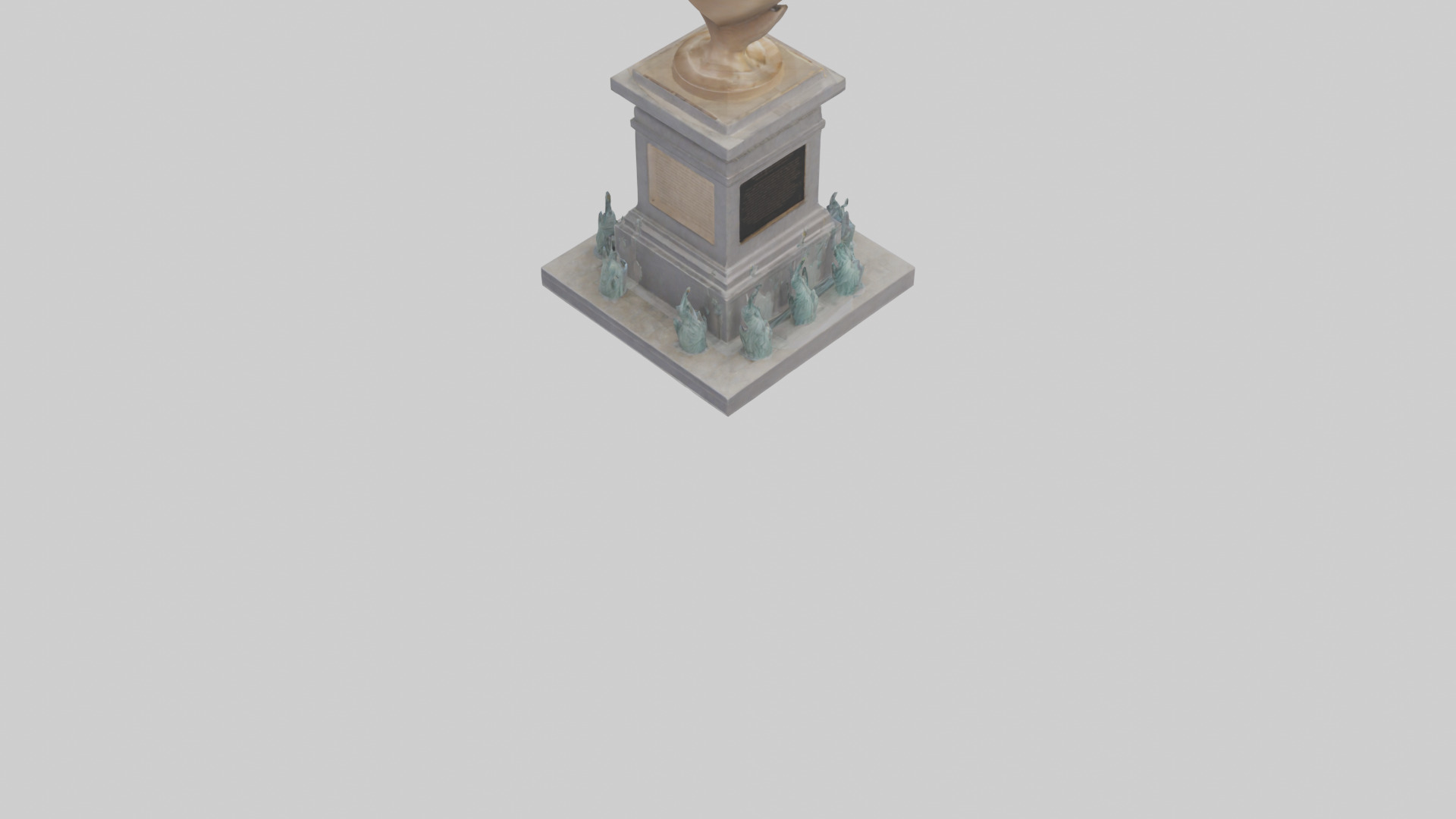 The Heart of Liberty monument model Low-poly 3D model_4