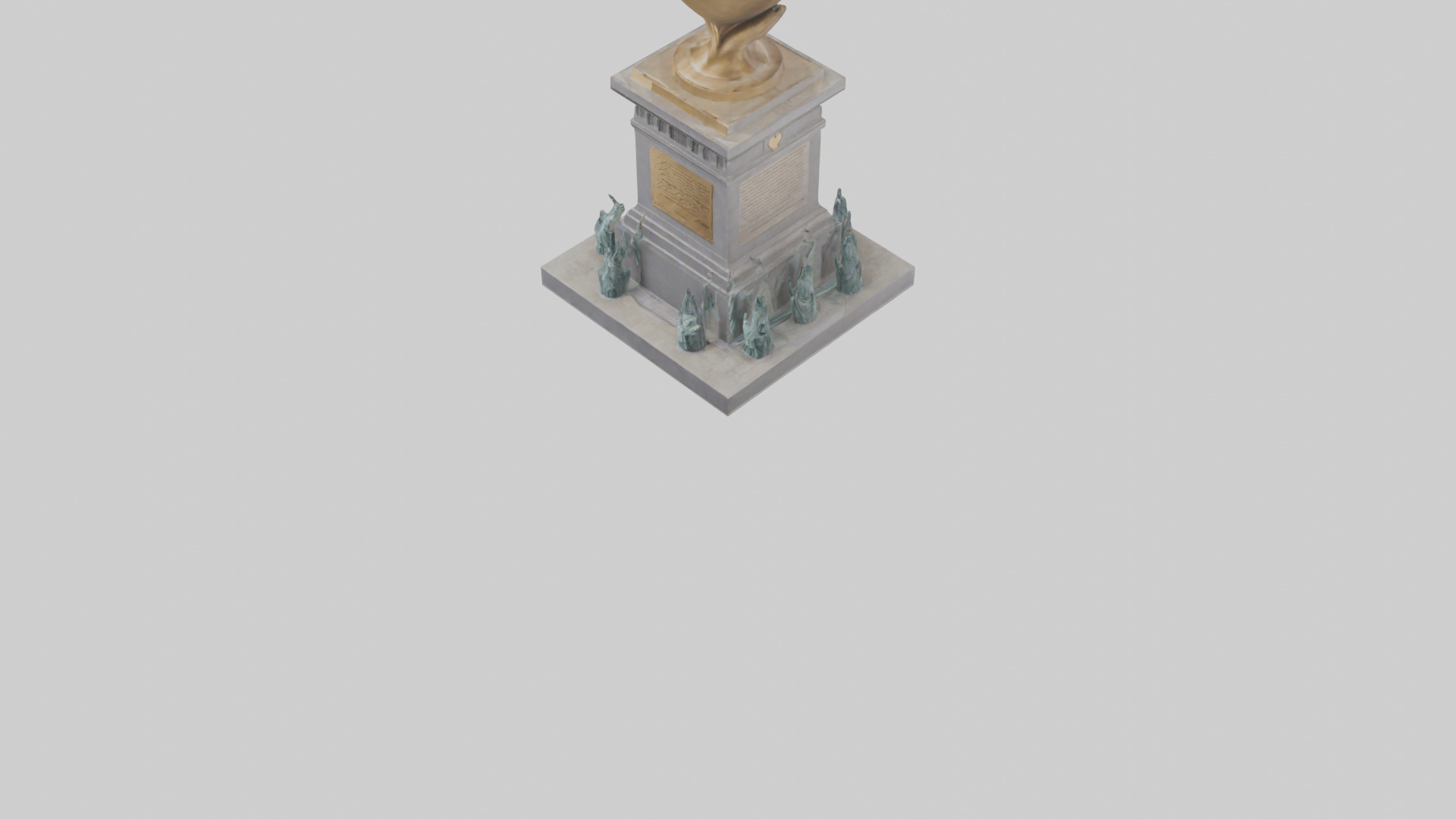 The Heart of Liberty monument model Low-poly 3D model_5
