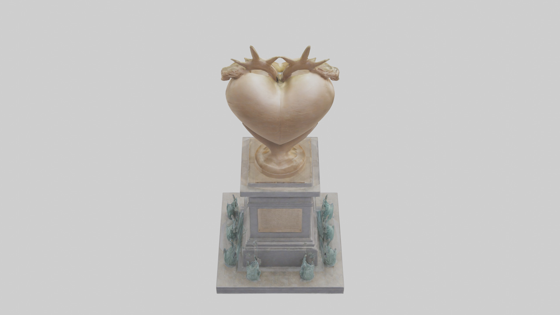 The Heart of Liberty monument model Low-poly 3D model_15