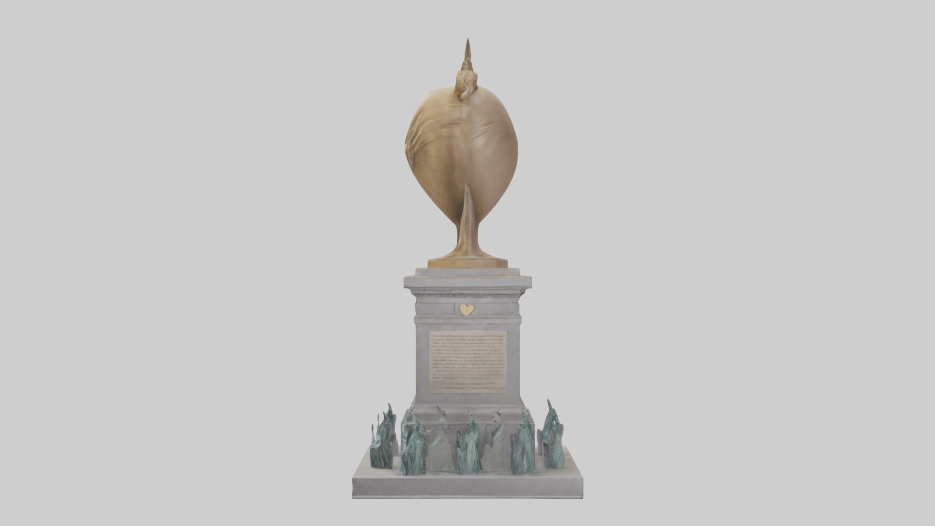 The Heart of Liberty monument model Low-poly 3D model_12