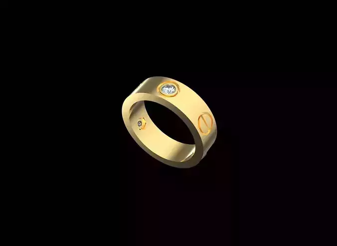 Eternity Diamond Screw ring 16 mm USA 5 5