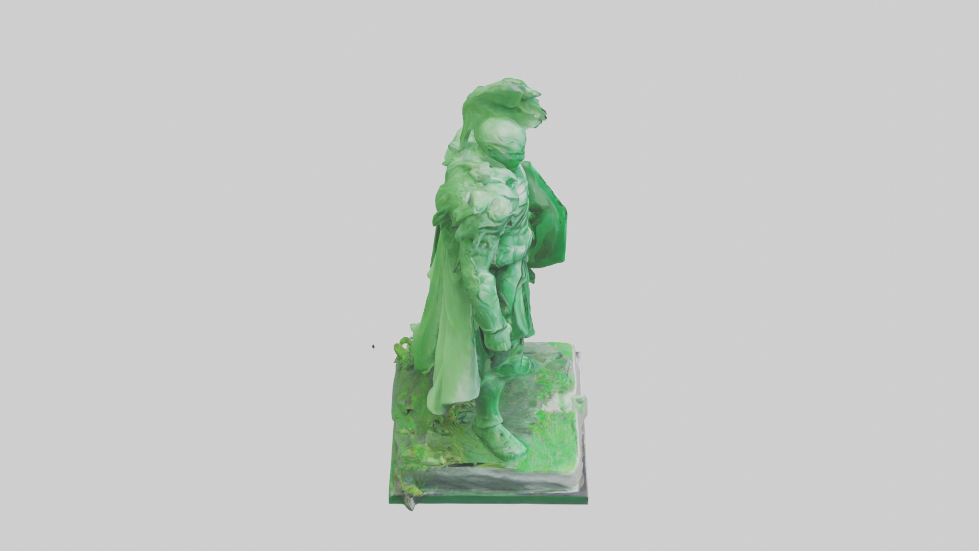 The Green Planet Protector Statue model Low-poly 3D model_18