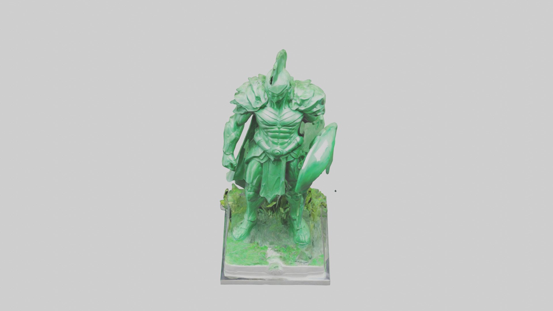 The Green Planet Protector Statue model Low-poly 3D model_16