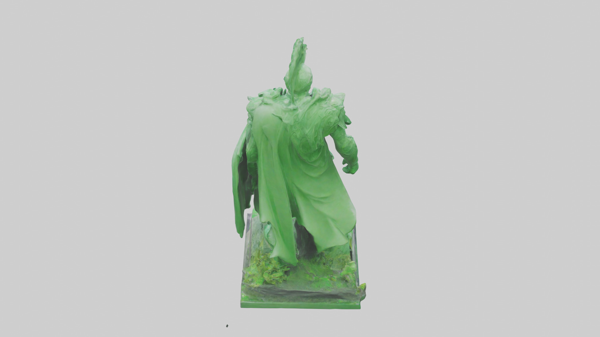 The Green Planet Protector Statue model Low-poly 3D model_15