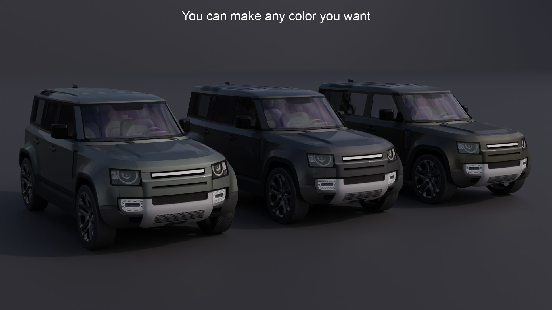 Generic SUV Pack v3 3D Model Collection_13