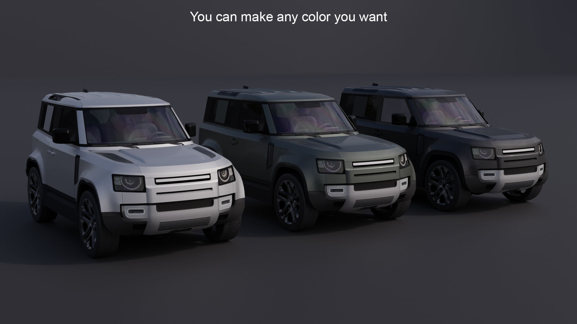 Generic SUV Pack v3 3D Model Collection_7