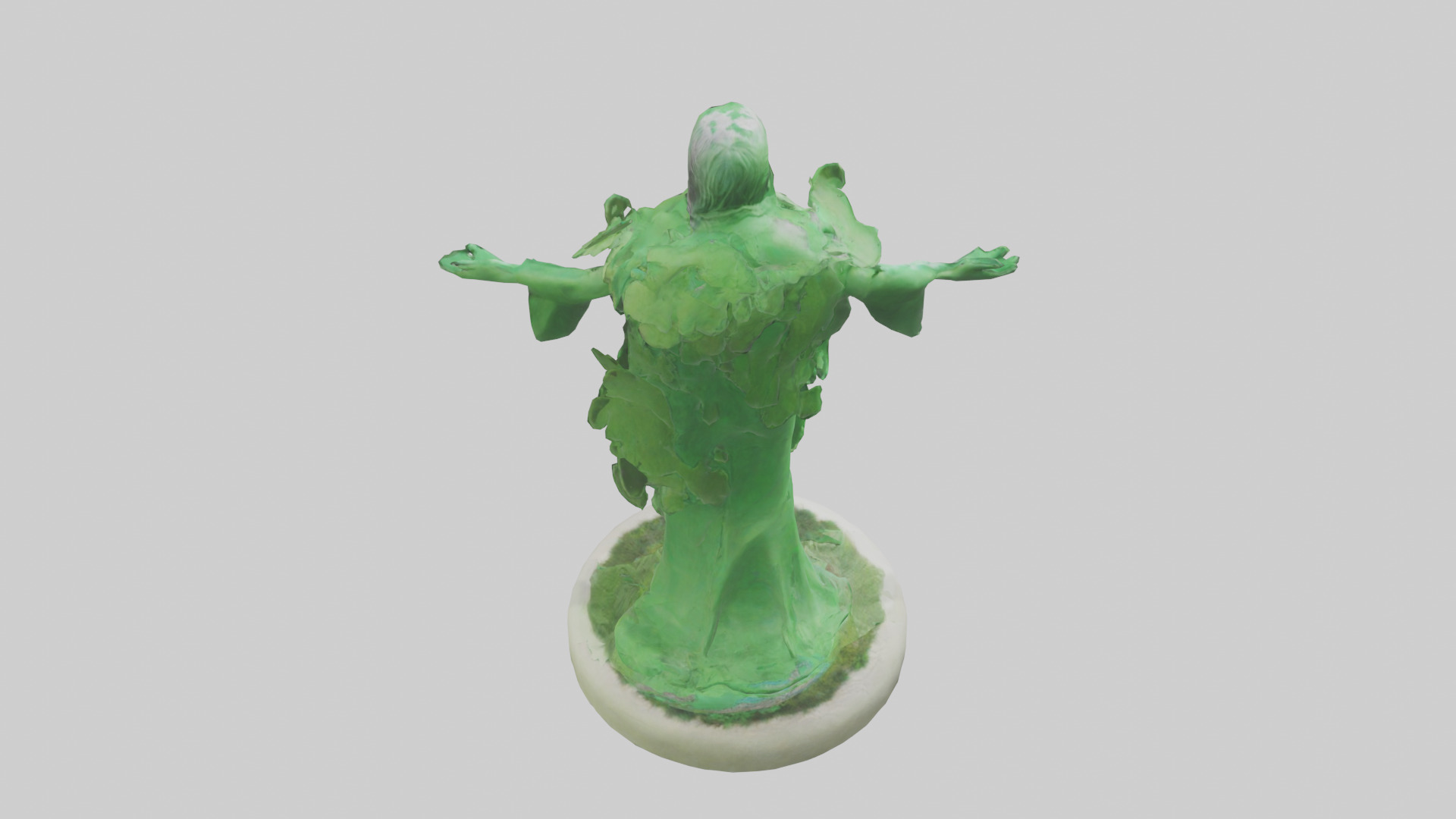 The Green Earth Movement Statue model Low-poly 3D model_15