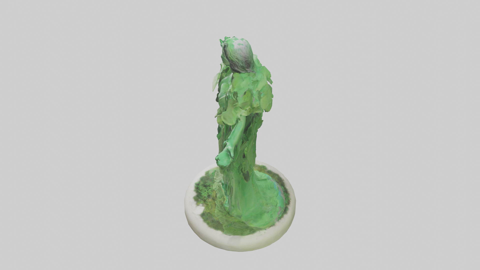 The Green Earth Movement Statue model Low-poly 3D model_17