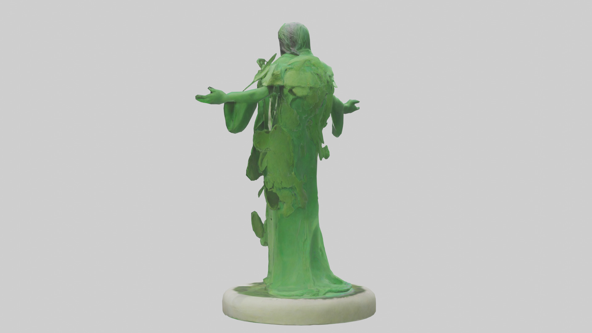 The Green Earth Movement Statue model Low-poly 3D model_1