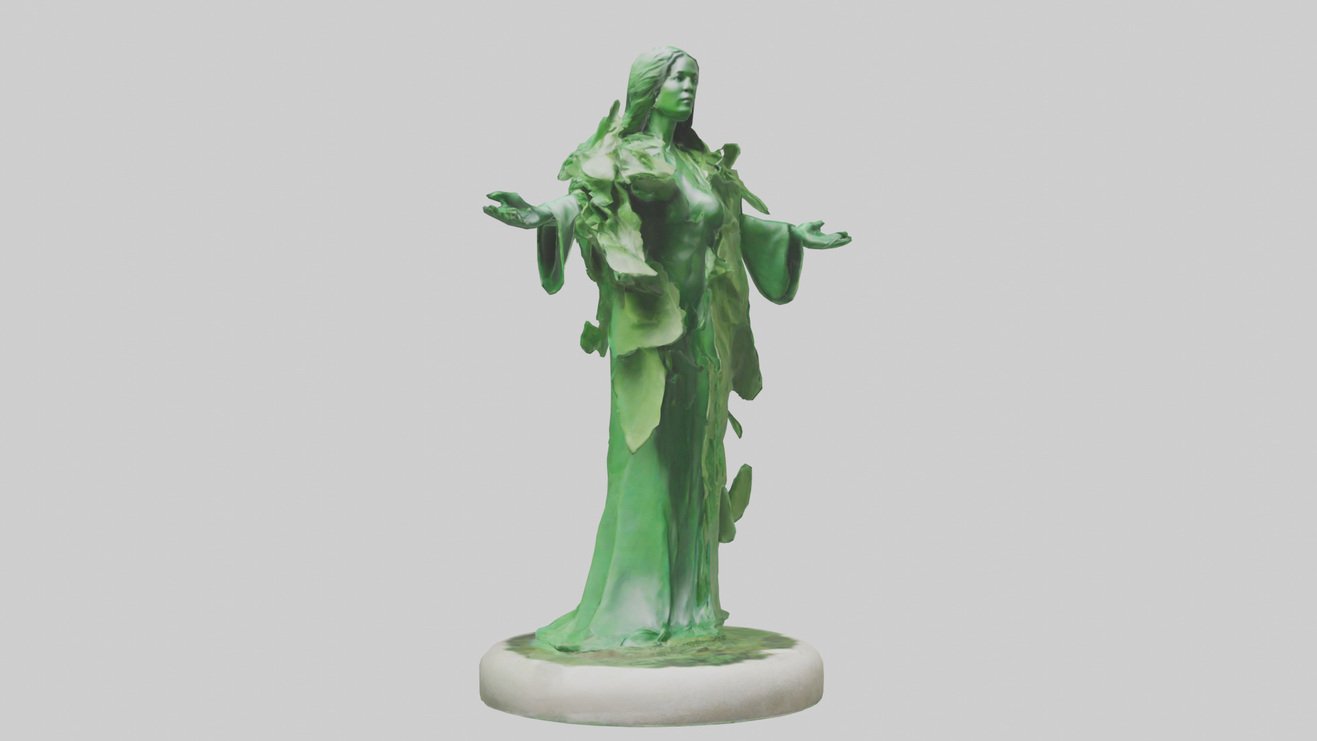The Green Earth Movement Statue model Low-poly 3D model_7