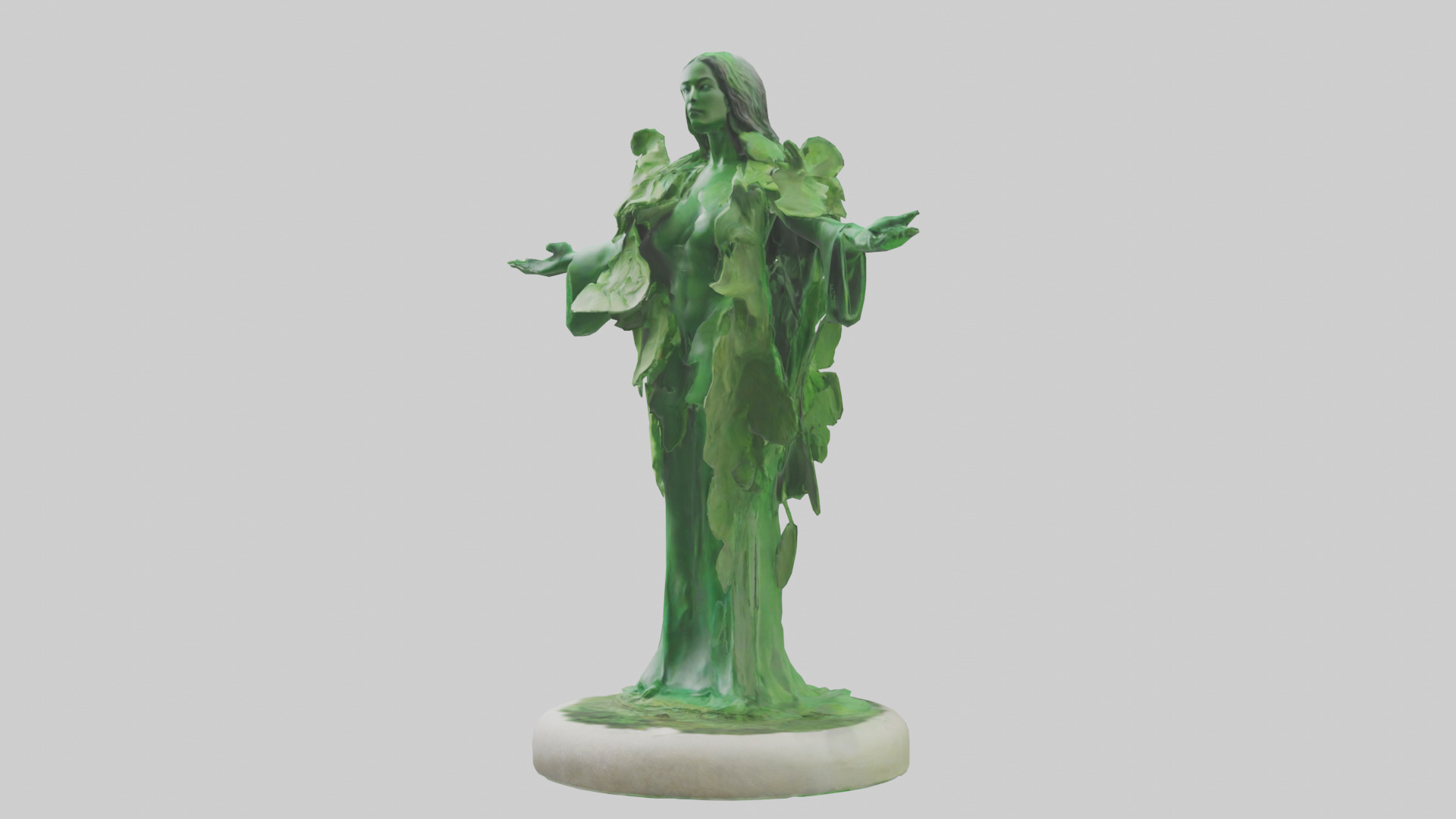 The Green Earth Movement Statue model Low-poly 3D model_10