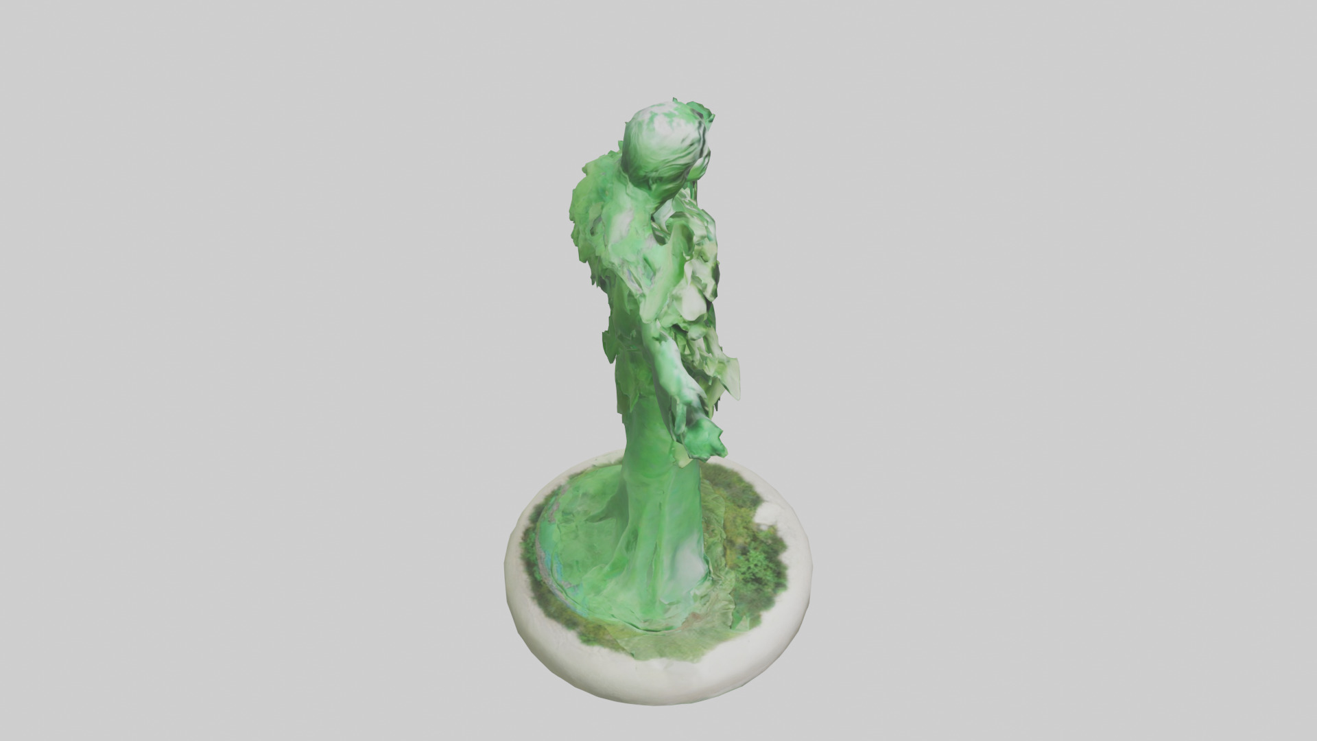 The Green Earth Movement Statue model Low-poly 3D model_18