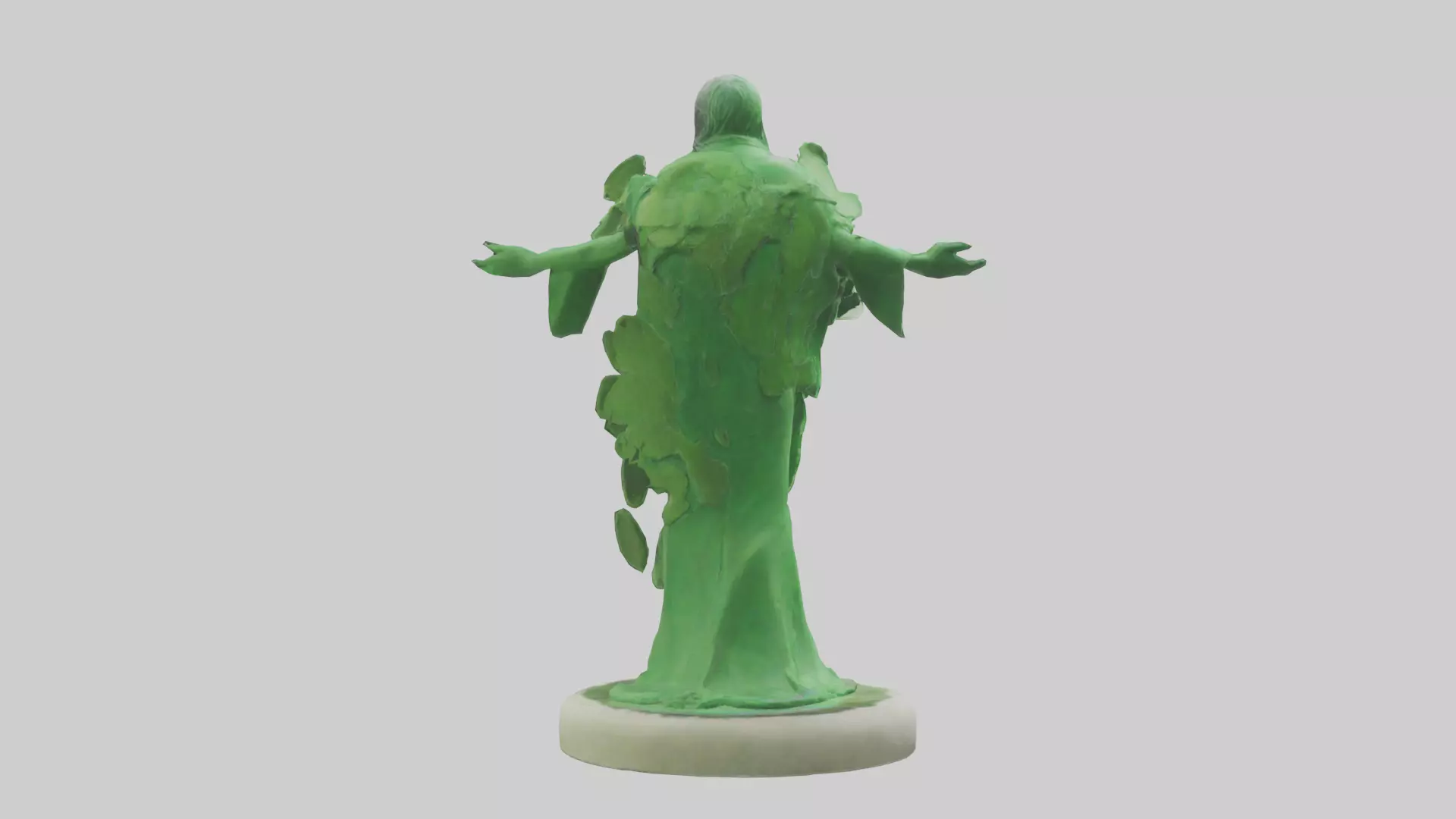 The Green Earth Movement Statue model Low-poly 3D model_0